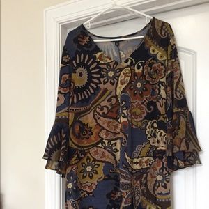 Colorful plus size dress